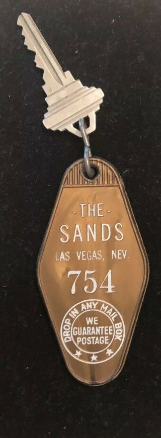 Vintage Sands Hotel Casino Las Vegas Nevada Aqueduct Turf Club Key Fob Room 754
