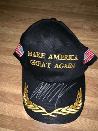 President Donald Trump Signed Campaign Hat Autograph With Proof