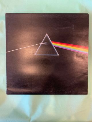 Pink Floyd Vinyl Lp Dark Side Of The Moon Uk With 2x Posters 2x Stickers Nm