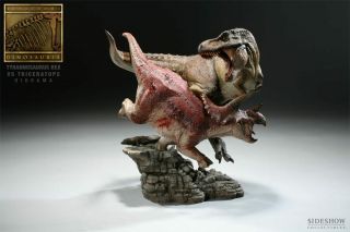 Tyrannosaurus Rex Vs Triceratops Diorama - Sideshow Toys