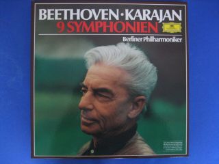D022 Beethoven Complete 9 Symphonies Karajan Bpo 8 Lps Dg 2721 055 Stereo