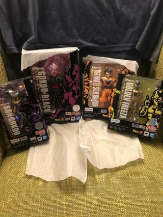 Tamashii Nations S.  H.  Figuarts Dragon Ball Z Sdcc 2019 Exclusive Set Of 4