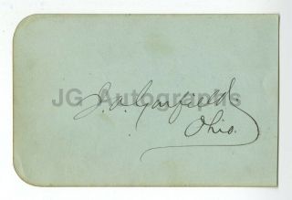 James A.  Garfield - 20th U.  S.  President - Authentic Autograph