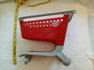 Rare Mini Target Corp.  Plastic Shopping Cart Toy With Bottom Rack Ex.