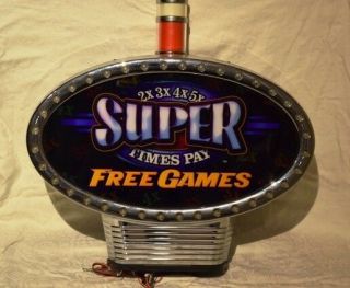 Igt Times Pay Games Slot Machine Topper Insert (insert Only)