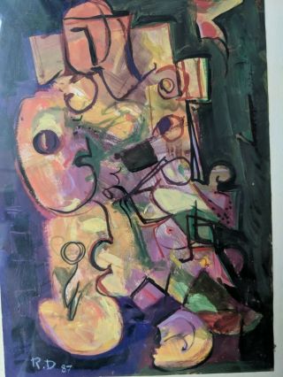 Richard Diebenkorn small painting,  1987, 8