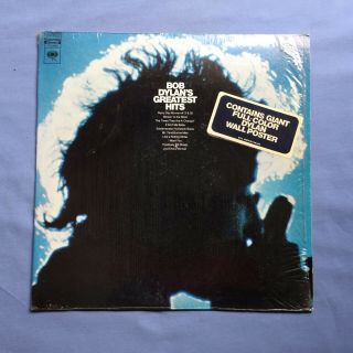 Bob Dylan Greatest Hits Stereo Reissue Lp In Shrink - Wrap W/ Sticker & Poster