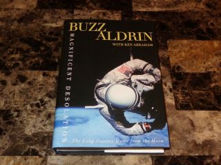 Buzz Aldrin Authentic Signed Hard Cover Book Apollo 11 Astronaut Nasa Space