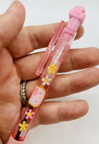 Vintage Sanrio Pen Hello Kitty Flower Pen With Stamp On Top 1999