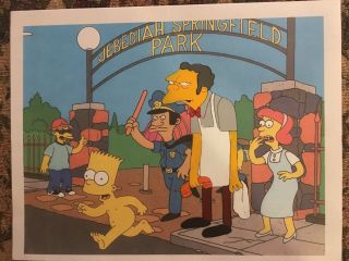 The Simpsons Animation Cel 8 " X 10 " - Moe From Moe 