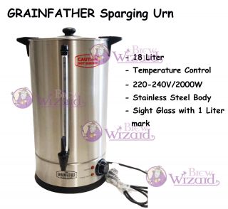 Grainfather Stainless Steel 18l Sparging Water Heater/urn For All Grain Brewing