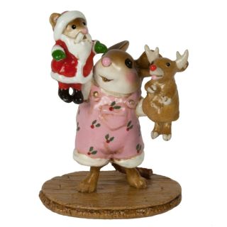 Wee Forest Folk The Santa & Rudy Show Girl,  Wff M - 657a,  Christmas 2018 Mouse
