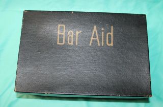 Vintage Metal Bar Aid Cocktail Mixed Drink Guide 80 Recipes Roll Bar Japan White 3