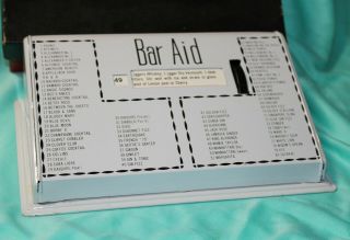 Vintage Metal Bar Aid Cocktail Mixed Drink Guide 80 Recipes Roll Bar Japan White 5