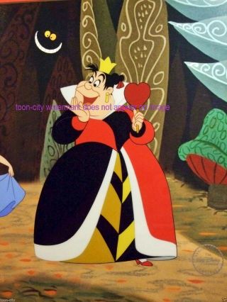 Alice in Wonderland Disney Sericel Curtsey to the Queen Custom Background 6