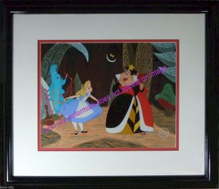 Alice in Wonderland Disney Sericel Curtsey to the Queen Custom Background 8
