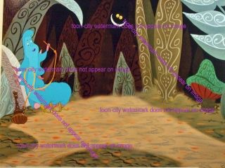 Alice in Wonderland Disney Sericel Curtsey to the Queen Custom Background 9