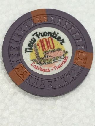 $100 Frontier Casino Gaming Chip Hotel Las Vegas