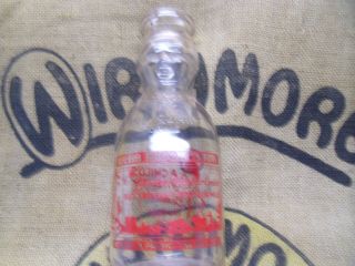 1952 Webb Brook Farm Baby Top Quart Milk Bottle.  Mass.  L Seal.