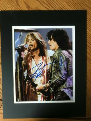 Steven Tyler,  Joe Perry,  Autographed 8x10 Photo Aerosmith