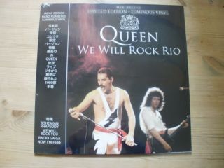 Queen We Will Rock Rio Numbered Luminous Coloured Vinyl