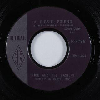 Doo Wop Rocker 45 Rick And The Masters A Kissing Friend Haral Hear