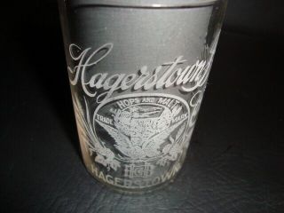 Circa 1910 Hagerstown Brewing Etched Glass,  Maryland