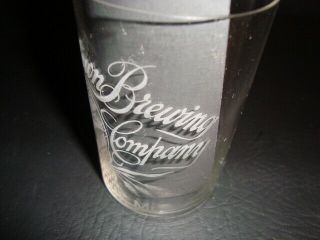 Circa 1910 Hagerstown Brewing Etched Glass,  Maryland 3