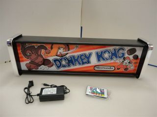 Donkey Kong Marquee Game/rec Room Led Display Light Box