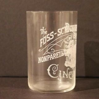 Foss Schneider Brewing Etched Glass - Cincinnati OH 2