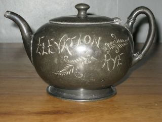 1800s Silver Pot - Ferdinand Westheimer,  St Joseph,  MO - Elevation Rye - Pre Prohibition 3