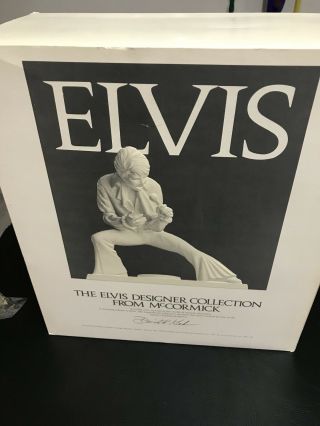 Elvis Mccormick Designer Porcelain Music Box Decanter.