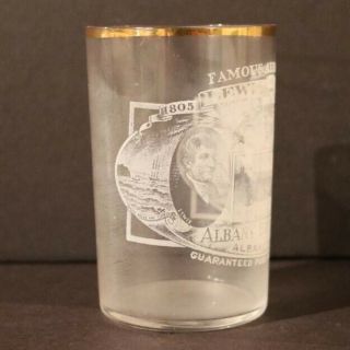 Albany Brewing Etched Glass - Albany OR - Lewis & Clark 2