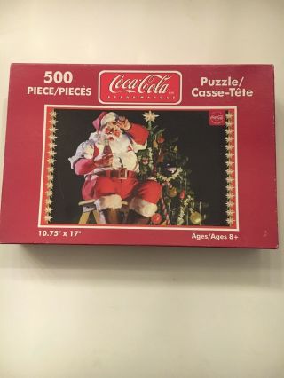 2004 Coca - Cola 500 Piece Puzzle Christmas Santa Children Kids Coke