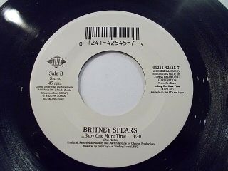 Britney Spears Baby One More Time 45 1998 Jive Vinyl Record