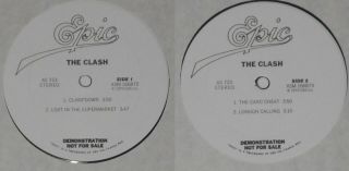The Clash - Clampdown - 1979 U.  S.  Promo 12 " Ep Vinyl