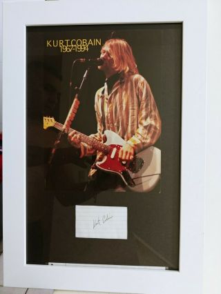 Nirvana Kurt Cobain Signed Autograph Unique,  Only A Few Like This