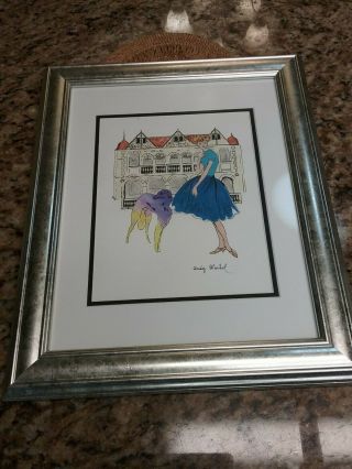 Andy Warhol ART Hand Signed Breakfast At Tiffany ' s 1960 As Seen 11