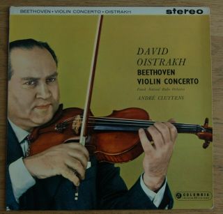 Columbia B/s - Sax 2315 - Oistrakh & Cluytens - Beethoven - Violin Concerto - Nm
