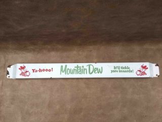 Old Mountain Dew Soda Porcelain Grocery Store Advertising Door Push Bar