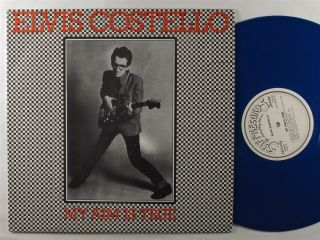 Elvis Costello My Aim Is True Stiff Lp Blue Vinyl Belgium