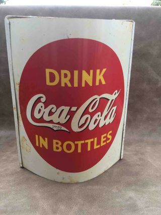 Old Drink Coca - Cola In Bottles Advertising 2 Sided Hanging Store String Holder