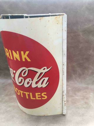 Old Drink Coca - Cola In Bottles Advertising 2 Sided Hanging Store String Holder 2