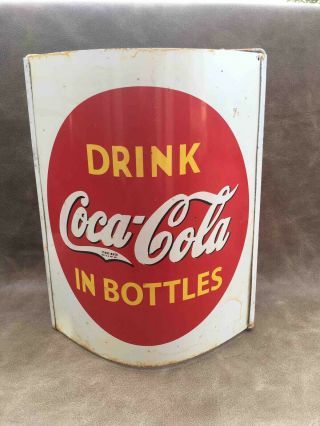 Old Drink Coca - Cola In Bottles Advertising 2 Sided Hanging Store String Holder 6