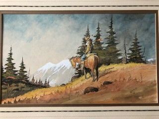 " Happy Trails " - Framed Signed Willam T.  (bill) Zivic Watercolor