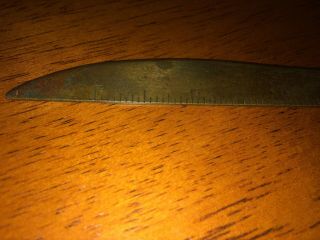 Iroquois Indian Head Beer & Ale Buffalo NY Brass Letter Opener - 1930s era 3