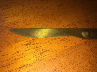 Iroquois Indian Head Beer & Ale Buffalo NY Brass Letter Opener - 1930s era 7