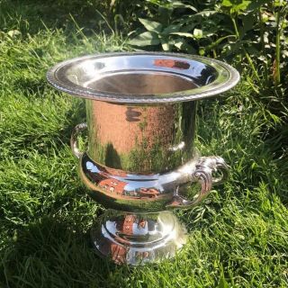 VINTAGE Silverplate Trophy Champagne Ice Bucket 6