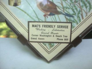 Vintage Mid Century Advertising Thermometer Mac ' s Service Station Grand Haven MI 4