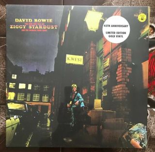 David Bowie - The Rise And Fall Of Ziggy Stardust Limited Edition Gold Vinyl